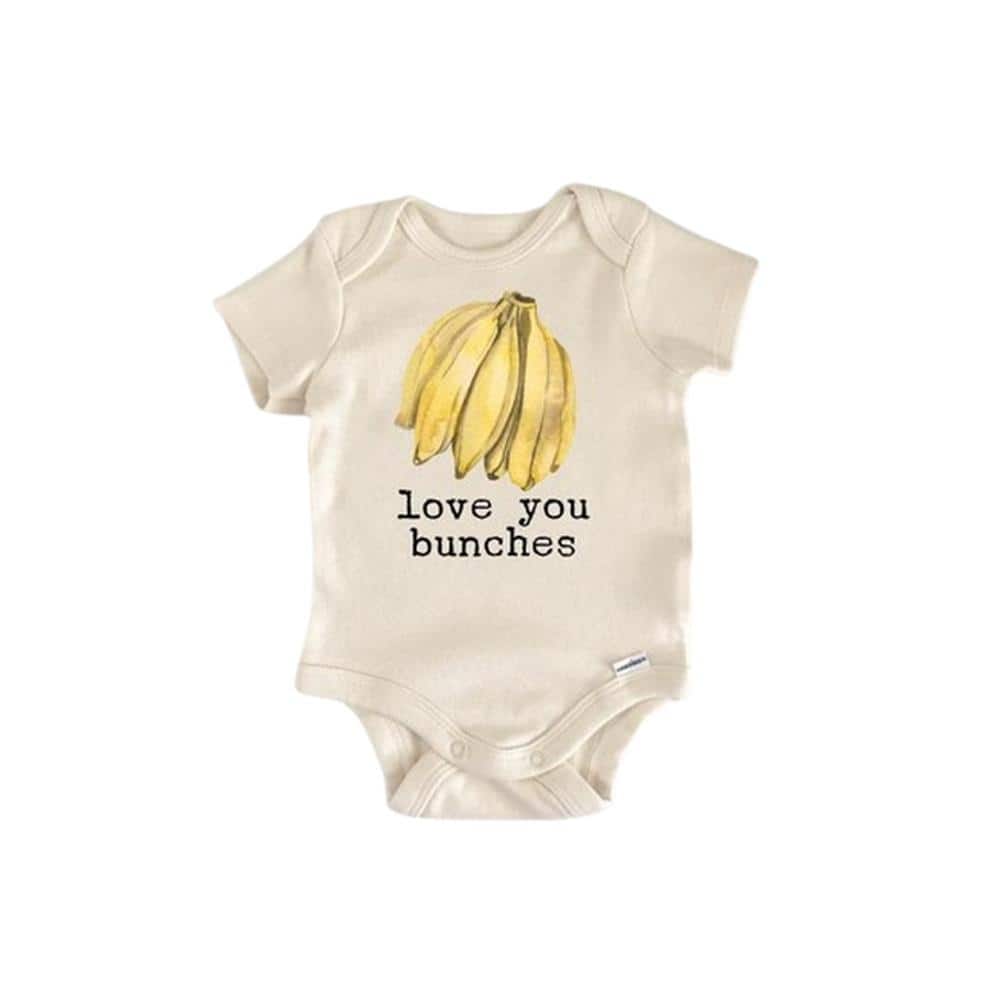 Banana Bunch Monkey - Baby Boy Girl Clothes Infant Bodysuit Funny Cute Newborn