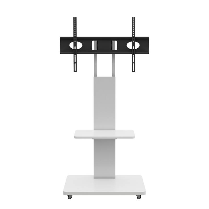 TV Stand Mobile TV Cart with Shelf