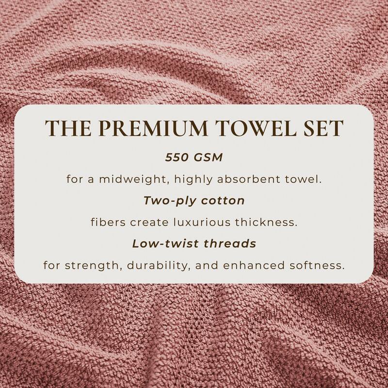 Linery & Co. Luxury Cotton Textured Bath Towel