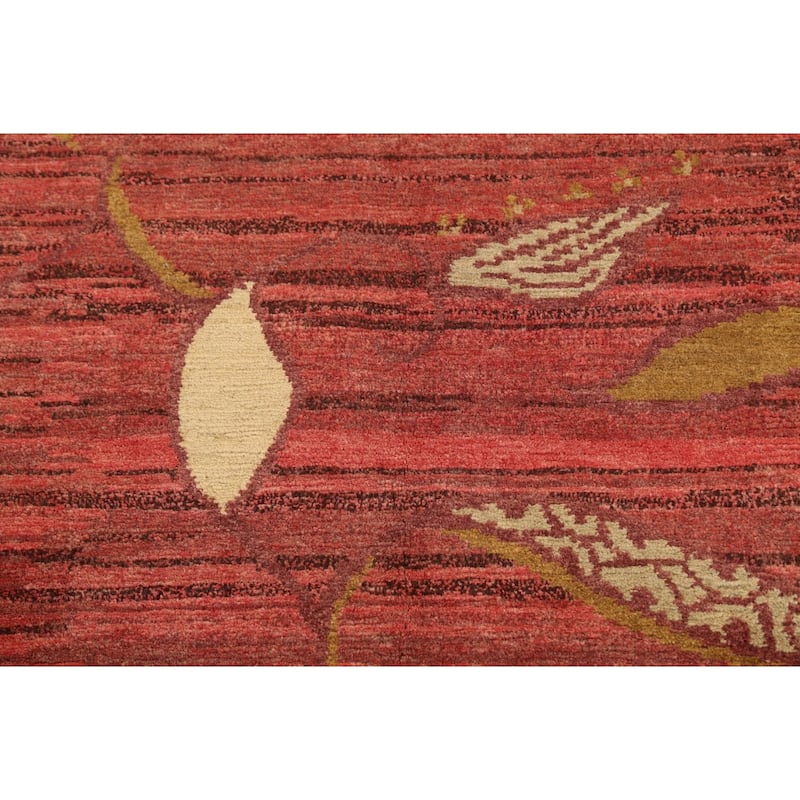 Vegetable Dye Nepalese Oriental Home Decor Area Rug Wool Hand-knotted - 6'2" x 9'1"