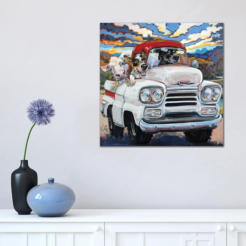 iCanvas "Cattle Drive" by CR Townsend Canvas Print - 18x18x1.5