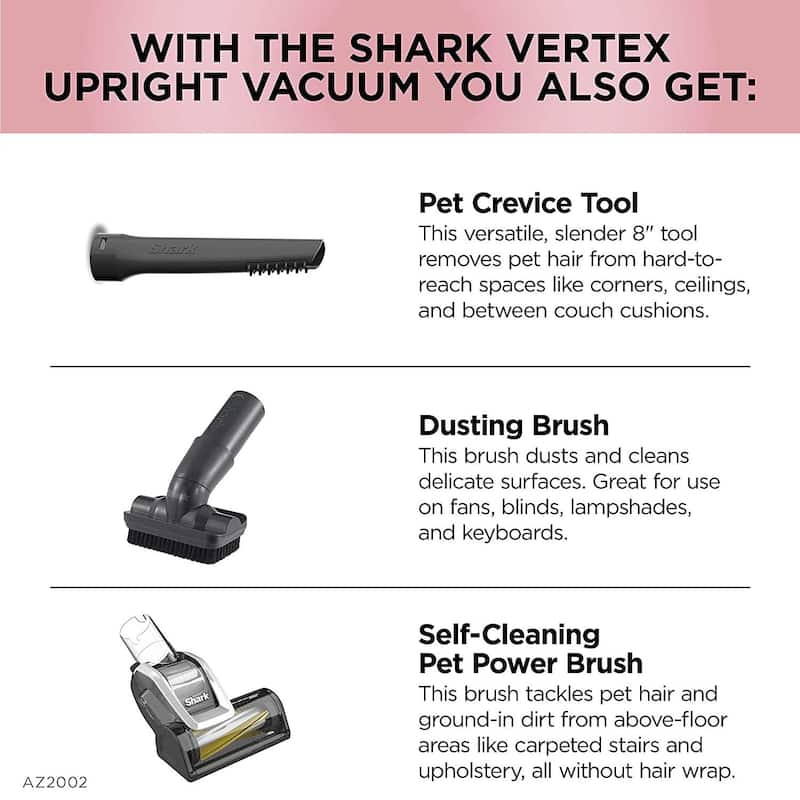 Shark AZ2002 Vertex DuoClean Engage Upright Vacuum - 1 Qt