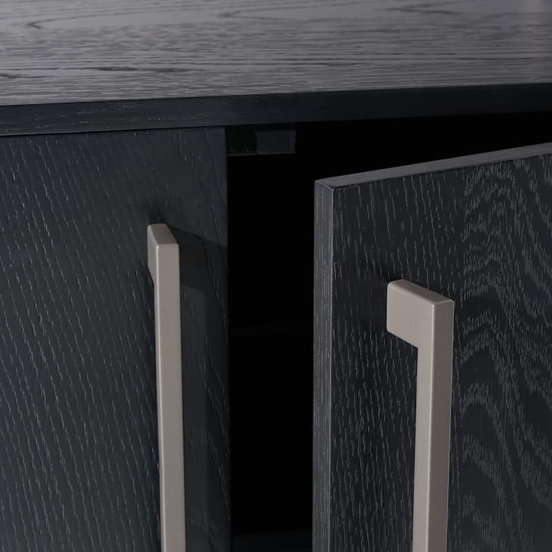 SAFAVIEH Couture Amadea 4 Door Media Stand - 58 In W x 17 In D x 24 In H - 58Wx24Dx17H