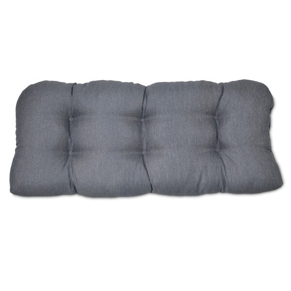 tufted wicker settee cushion