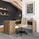 preview thumbnail 11 of 29, Cottage Grove 60W L Shaped Desk and Chair Set by Bush Furniture Reclaimed Pine