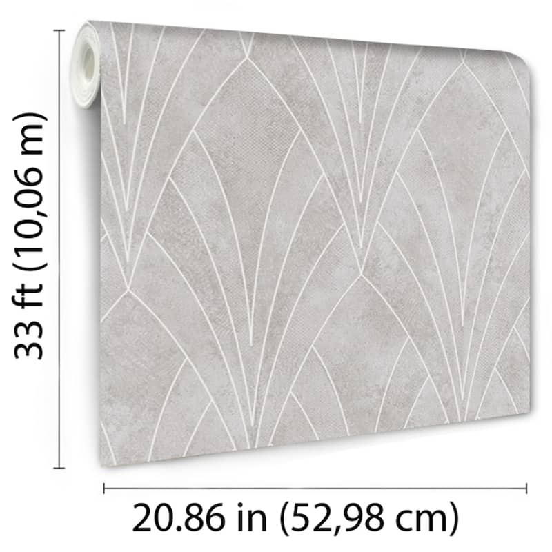 Veer Decor Art Deco Fan Texture Ground Wallpaper
