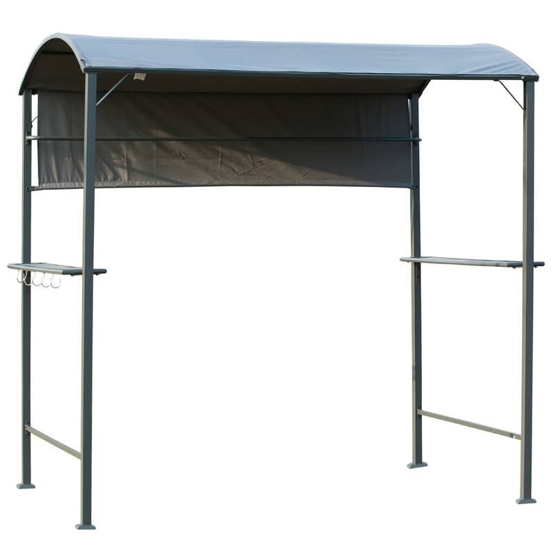 GDFStudio - Outdoor 8'x4.5' Grill Gazebo BBQ Canopy with UV & Water Resistant