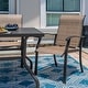 preview thumbnail 3 of 17, Outdoor 7-Piece Dining Set, Textilene Fabric, Powder-coated Iron Frame