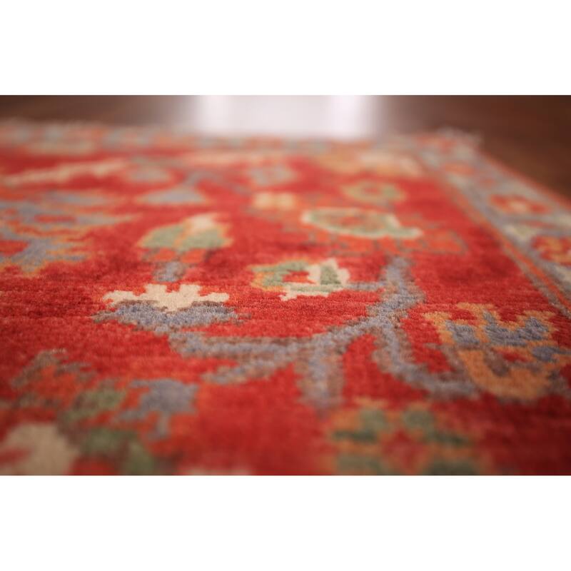 Floral Kazak Oriental Foyer Rug Hand-Knotted Traditional Wool Carpet - 2'0" x 3'0"