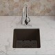 preview thumbnail 3 of 44, 15" x 15" Quartz Single Bowl Drop-In Granite Composite Sink - 15"x15"
