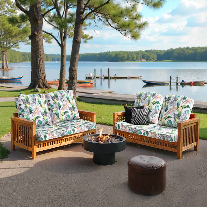 Pellebant 22 x 21 in Deep Seat Chair Outdoor Cushion Set