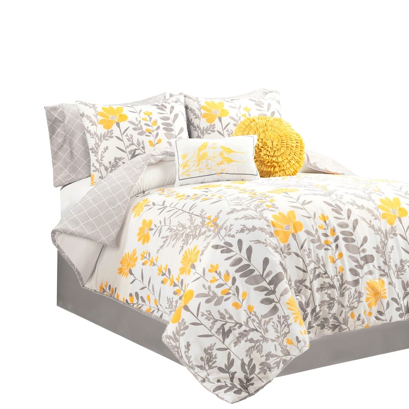 Lush Decor Aprile Soft Reversible Oversized Comforter 8 Piece Set