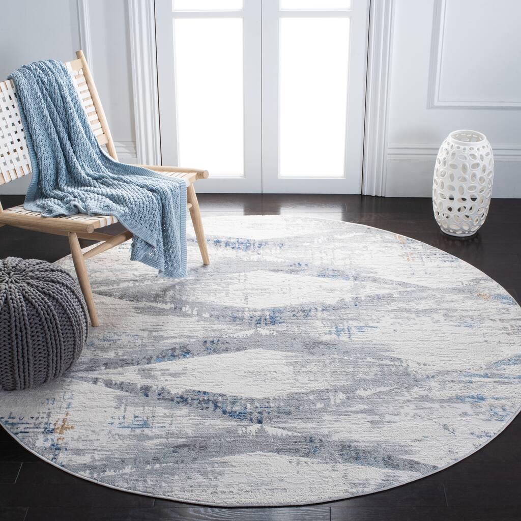 SAFAVIEH Amelia Argjentina Modern Diamond Distressed Rug