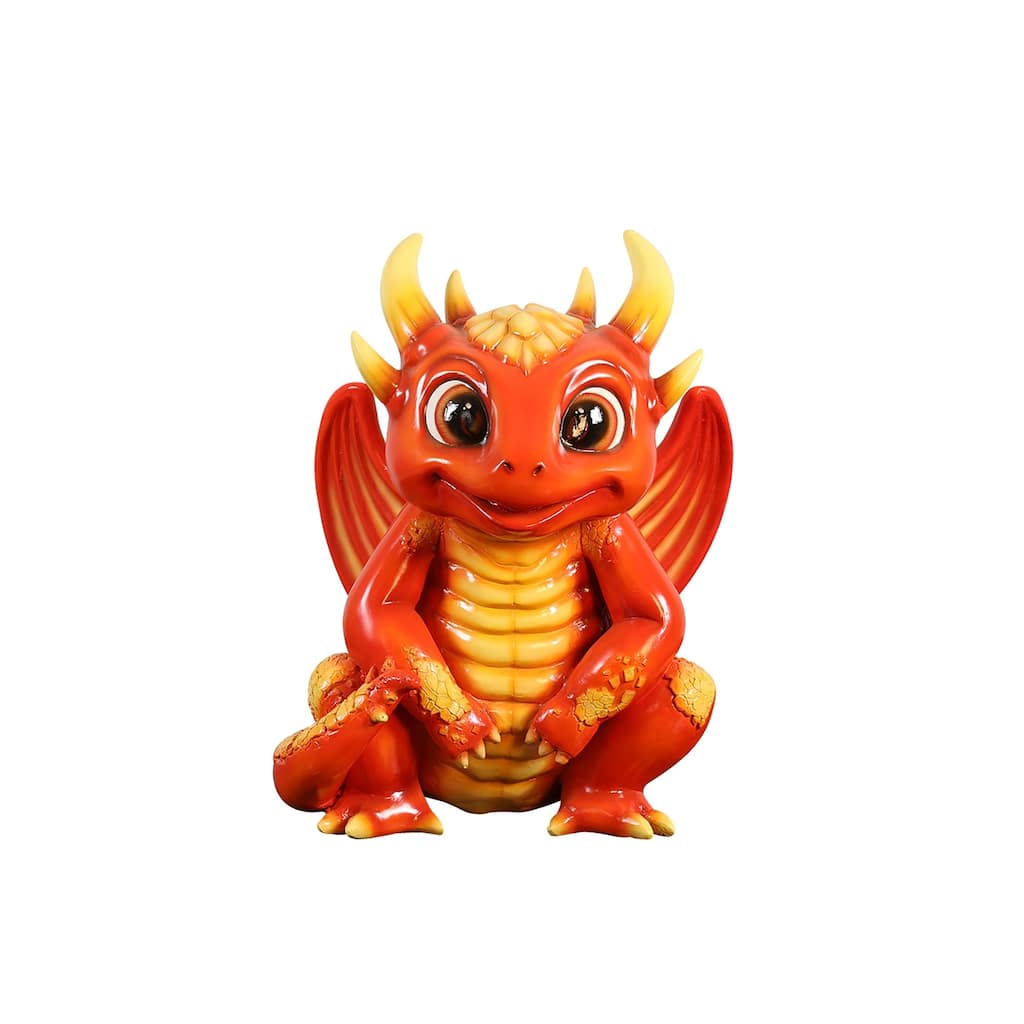 Magical Fire Dragon Outdoor Halloween Decoration - 28"