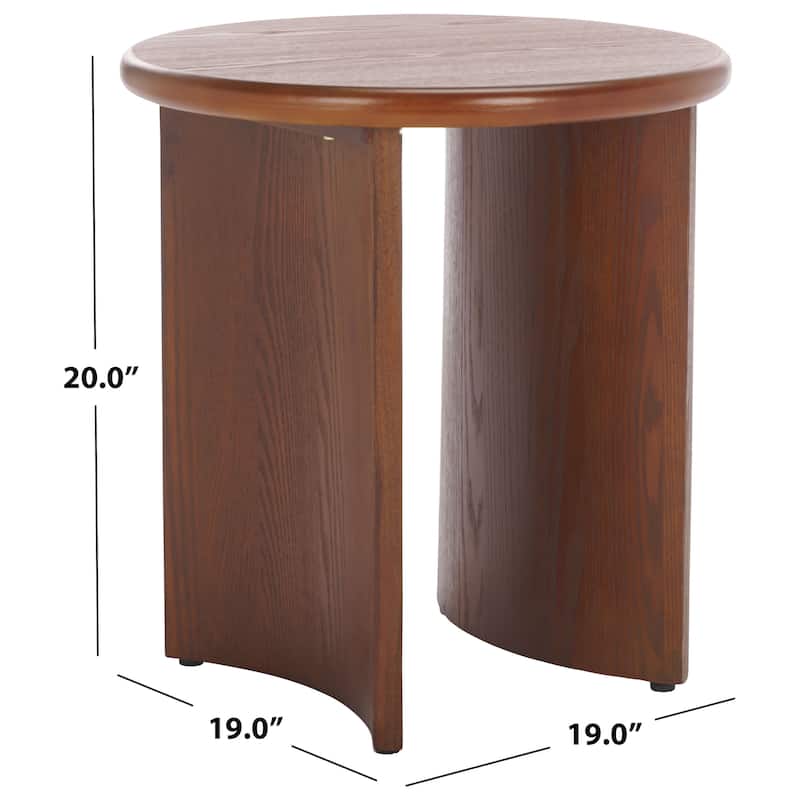 SAFAVIEH Alanka Round Top End Table - 19"W x 19"D x 20"H