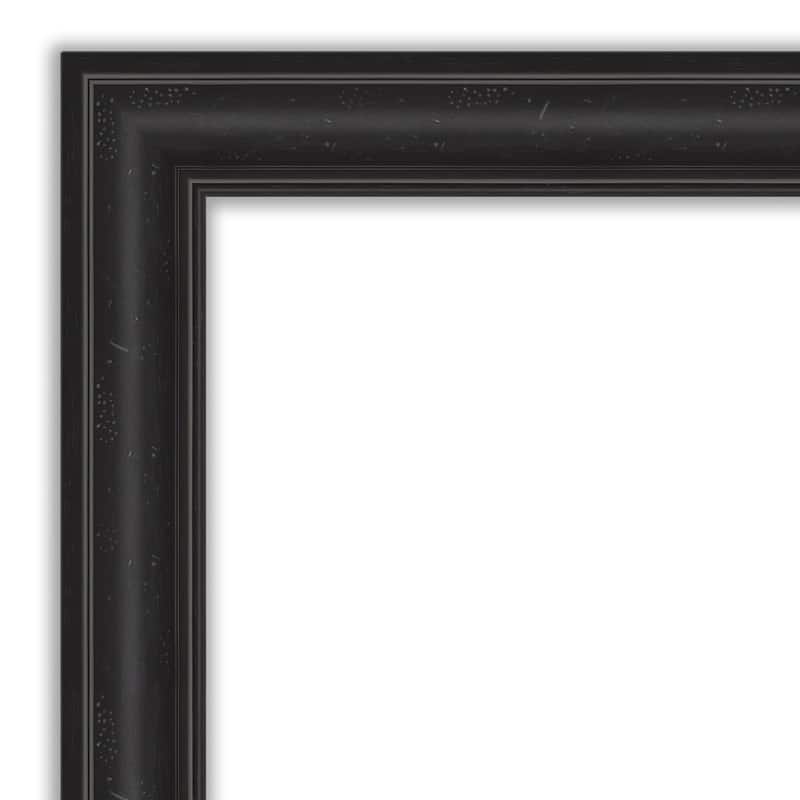 Beveled Bathroom Wall Mirror - Shipwreck Black Frame