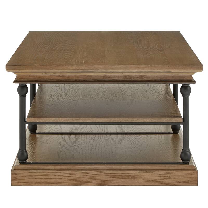 Barnstone Cornice Rectangle Storage Shelf Coffee Table by iNSPIRE Q Artisan