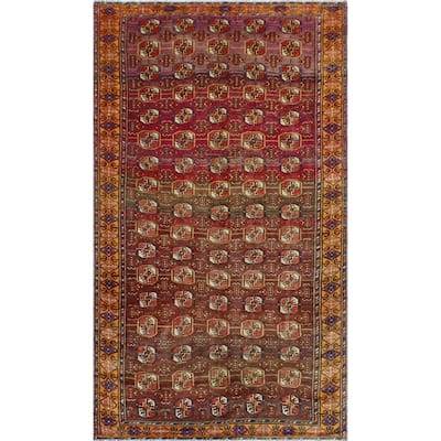 Balochi Carson Purple/Brown Rug - 5'9" x 10'5"