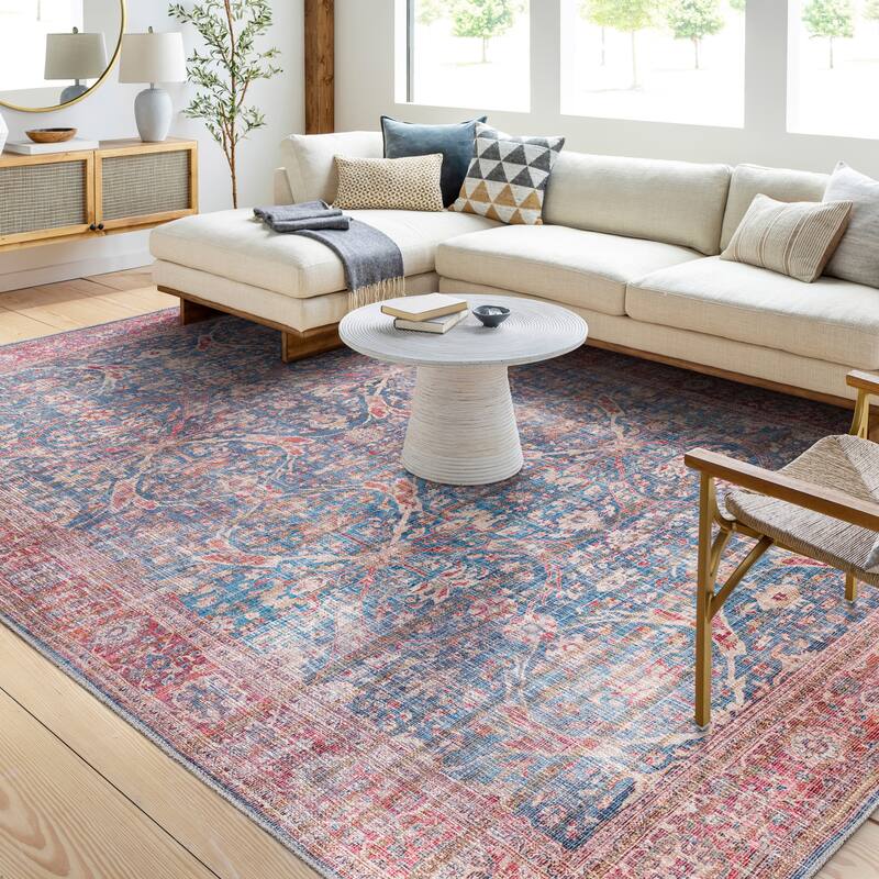Artistic Weavers Ozias Traditional Floral Machine Washable Area Rug