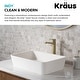 preview thumbnail 10 of 62, KRAUS Indy Single Handle 1-Hole Vessel Bathroom Faucet