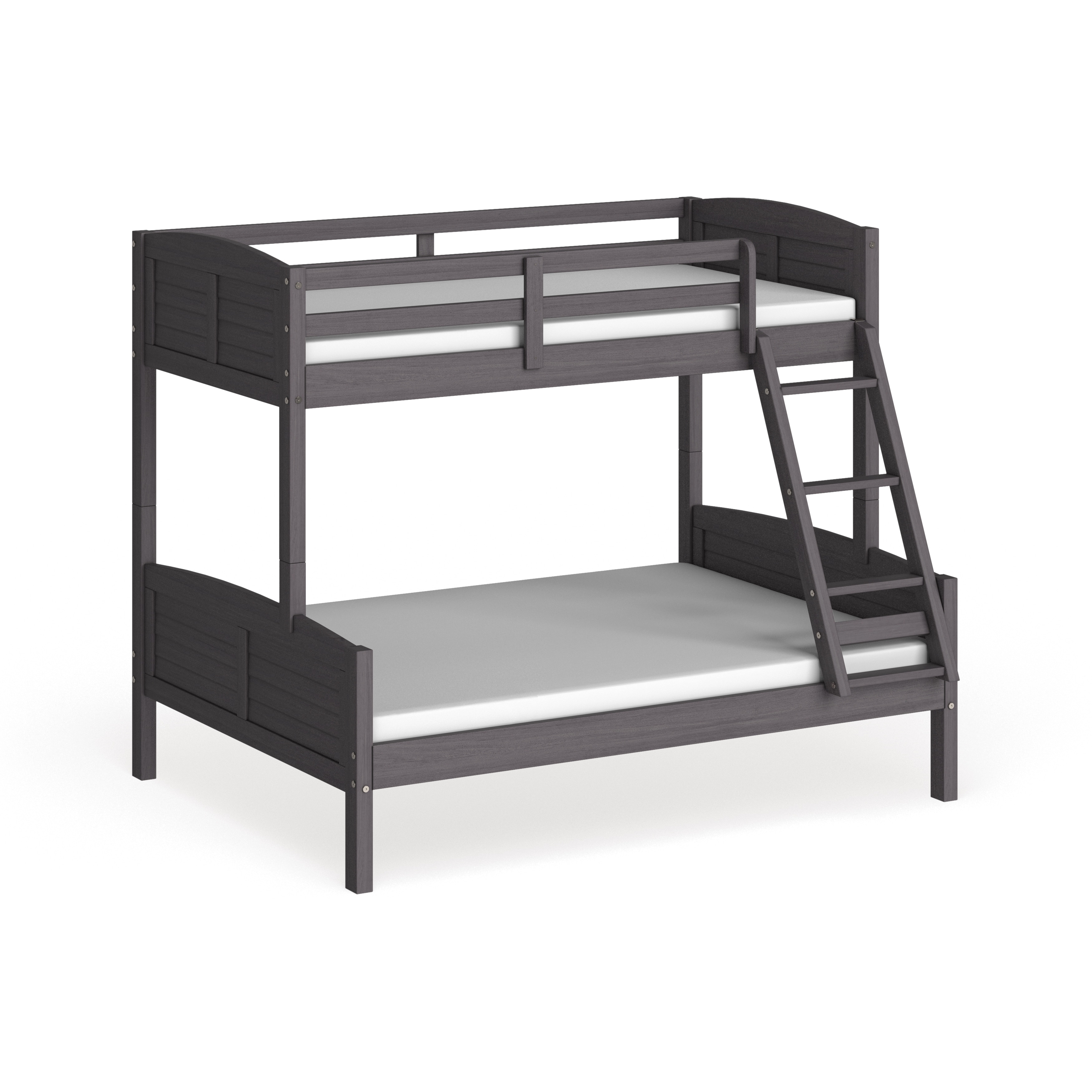 grey bunk beds twin over full
