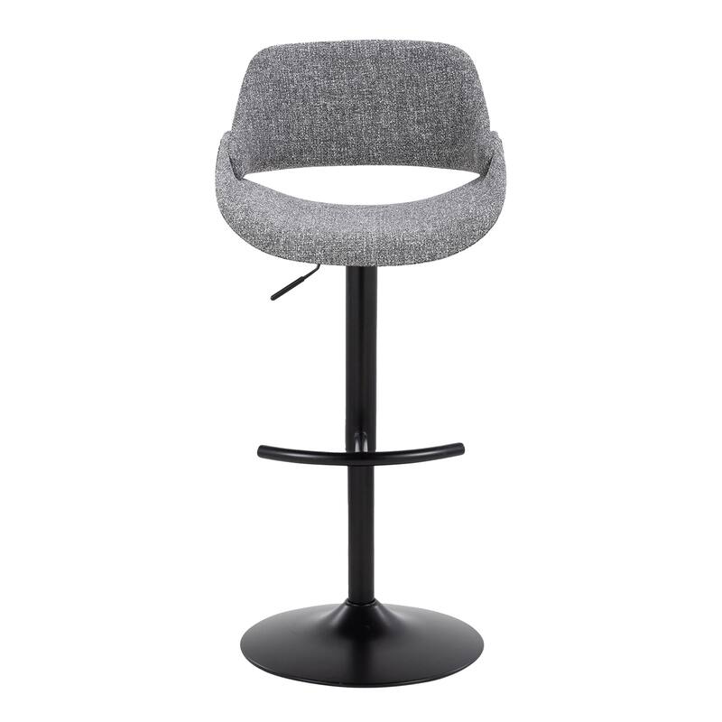 Silver Orchid Svellingen Adjustable Bar Stool with Rounded T Footrest - Set of 2