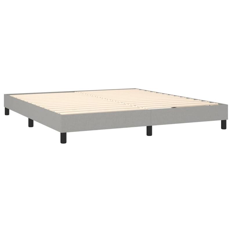 vidaXL Bed Frame Box Spring Platform Bed Base Frame Mattress Foundation Fabric