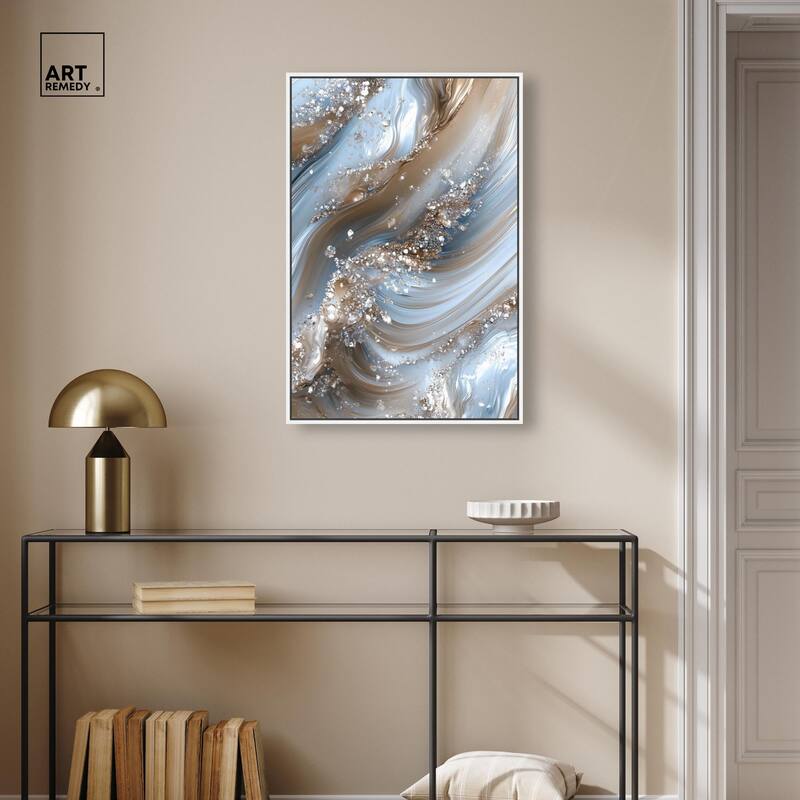 Crystal Ice Storm Canvas by Art Remedy