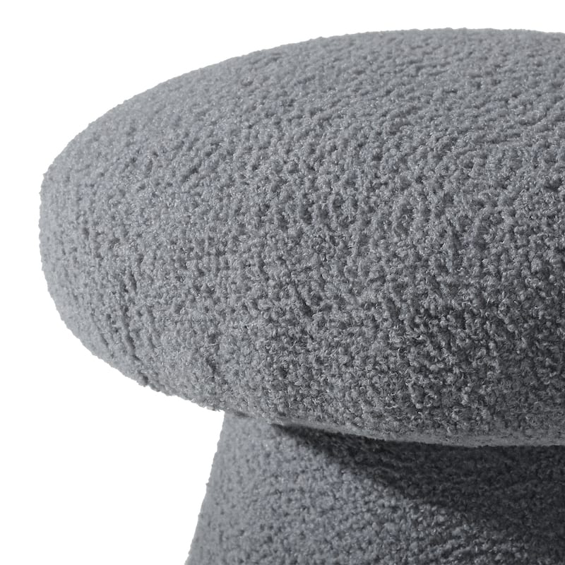 Adeco Mushroom Ottoman Large Soft Foot Stool for Living Room Bedroom