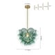 preview thumbnail 49 of 63, Glam Single-light Dining Room Glass Globe Bubble Chandelier - 17.7 in