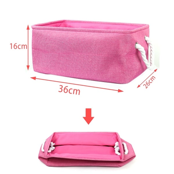 dimension image slide 15 of 19, Canvas Toy Bins for Laundry Clothes Storage Home Organizer