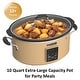 preview thumbnail 47 of 46, 10qt Large Capacity Digital Slow Cooker with Aluminum Pot