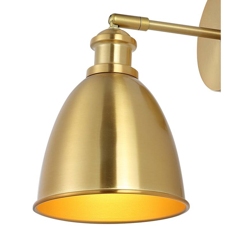 Cheers 1-Light Farmhouse Bohemian Iron LED Sconce, by JONATHAN Y