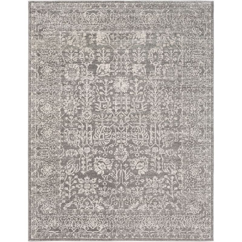 Livabliss Vintage Harput Oriental Area Rug - 7'10" x 10'2" - Grey