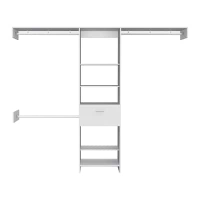 Closet System for Living Room ,Apartment, Bedroom, White