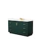 Option Green, Gold Trim, Giotto Quartz Top