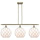 Option Antique Brass / White Glass with White Rope