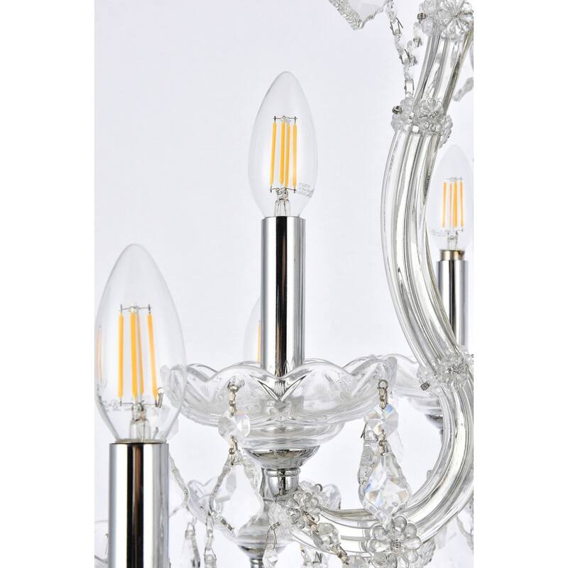 Fleur Illumination Collection Chandelier D:27in H:26in Lt:13 Chrome Finish