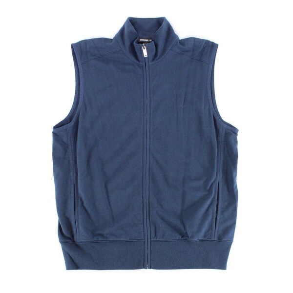 michael kors vest mens navy