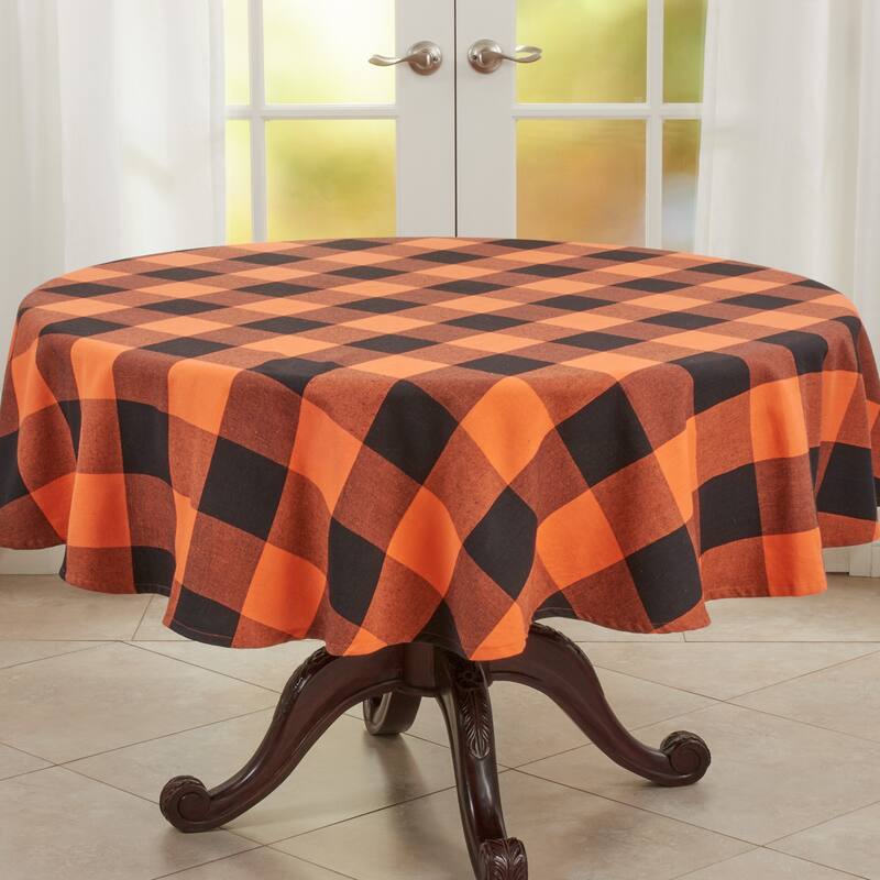 Tablecloth With Buffalo Plaid Design