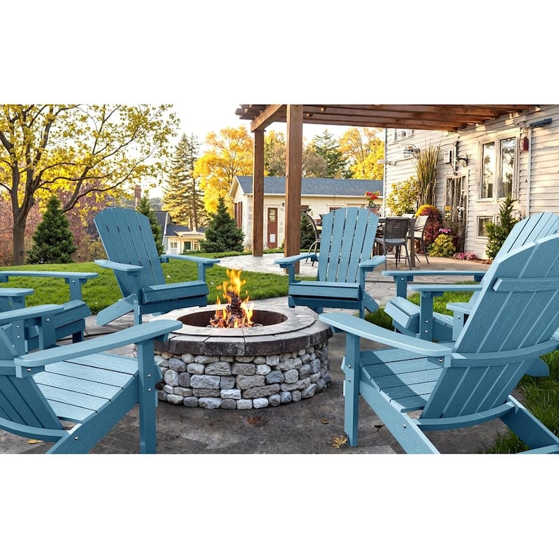 WINSOON All Weather HIPS Outdoor Plastic Adirondack Chairs