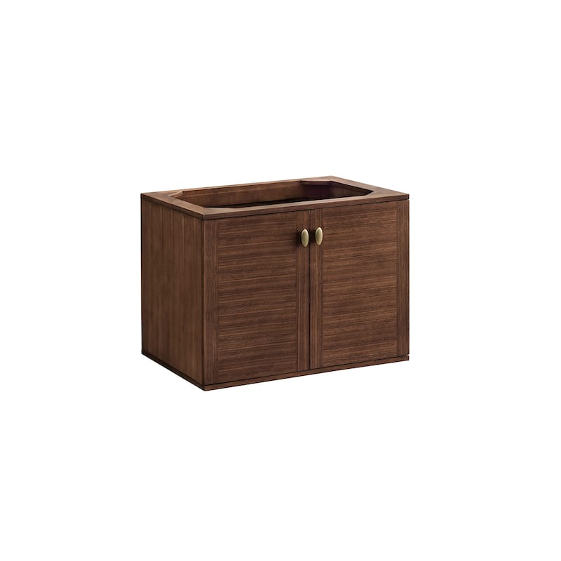 James Martin Vanities Amberly 30" Single Vanity, Mid-Century Walnut