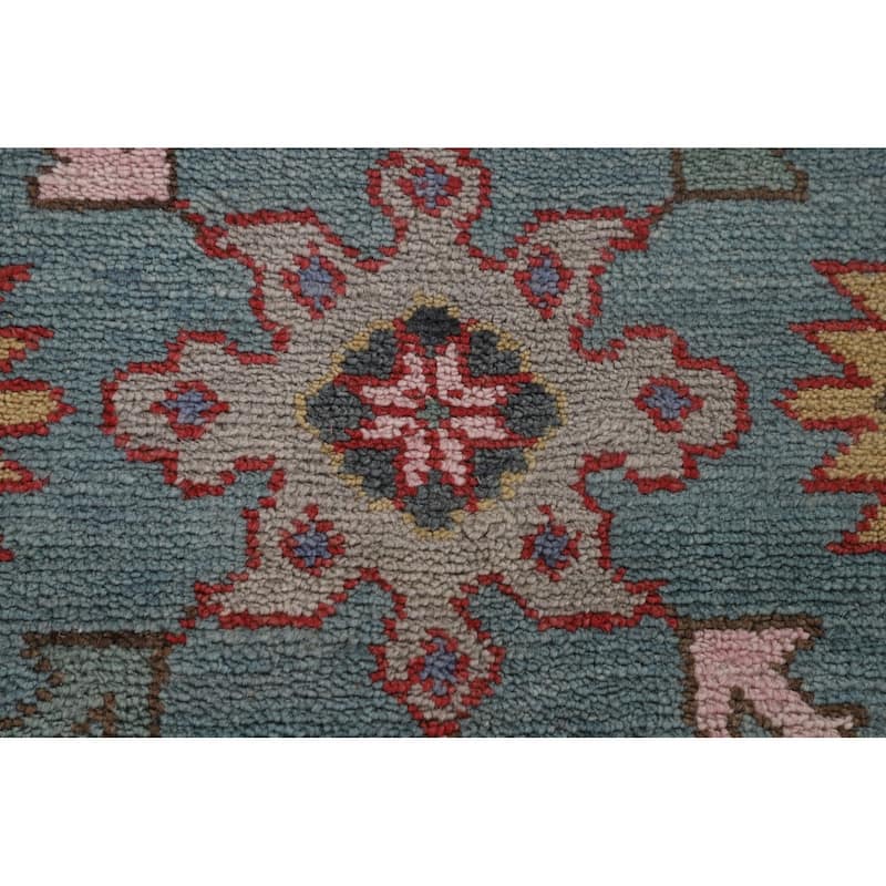 Oushak Indian Area Rug Handmade Wool Carpet - 8'2"x 9'11"