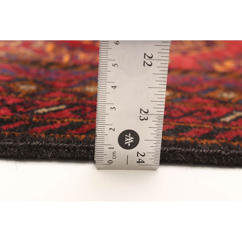 ECARPETGALLERY Hand-knotted Teimani Red Wool Rug - 3'4 x 6'4