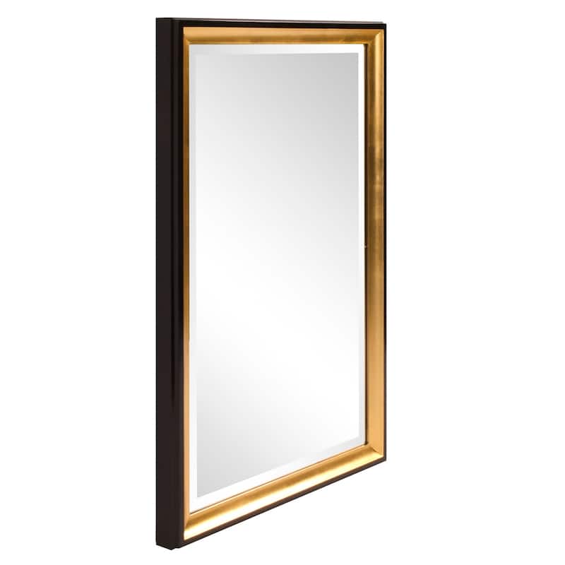 Allan Andrews Gold Wood Framed Wall and Accent Mirror - 36" H x 24" W