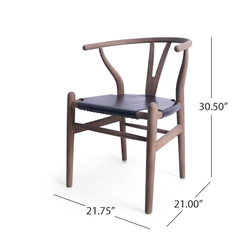 Gessford Ash Wood Dining Chairs (Set of 6) by Christopher Knight Home