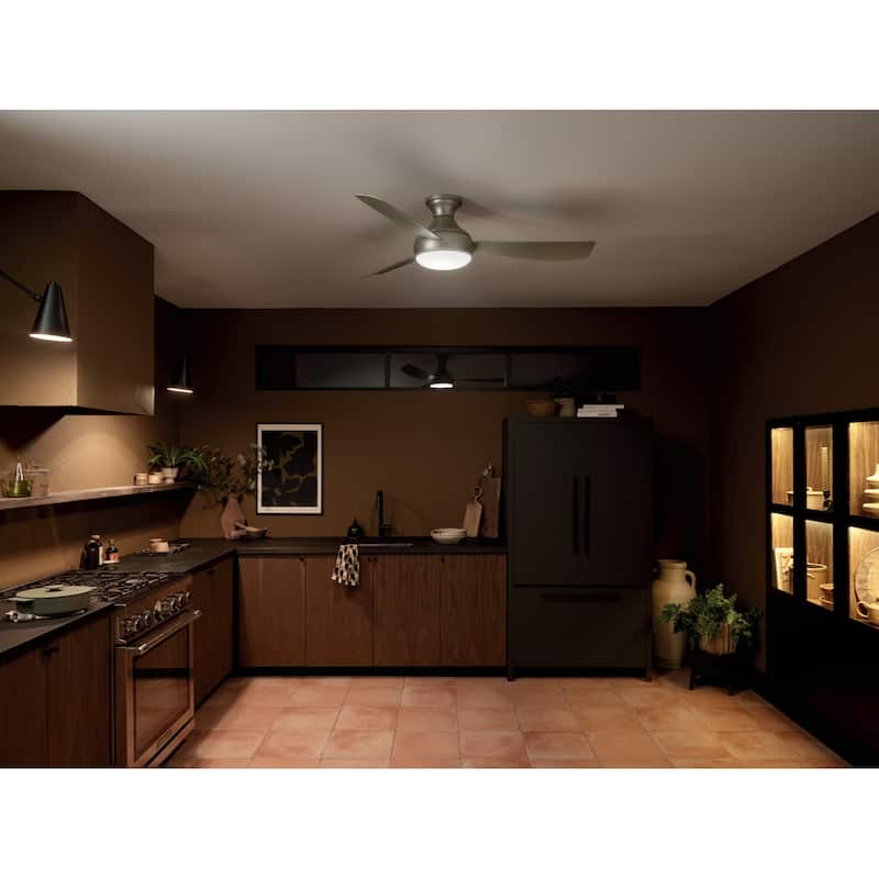Kichler Lighting Ample 54 in. Integrated LED Indoor/Outdoor Dual Mount Ceiling Fan
