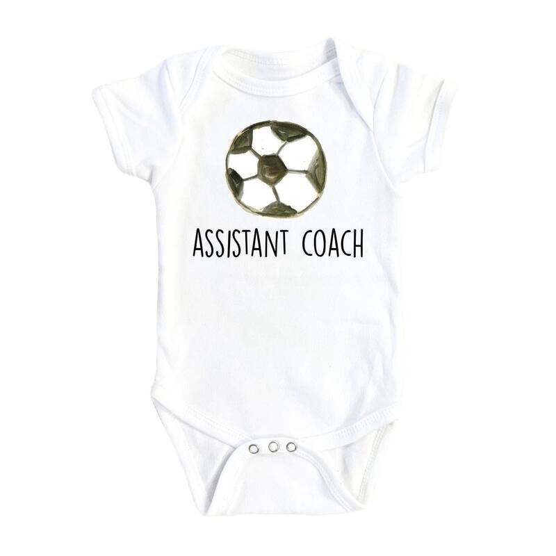 Soccer Coach - Baby Boy Girl Clothes Infant Bodysuit Funny Cute Newborn - White - Newborn
