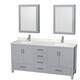 Option Gray / Giotto Quartz Top / Brushed Chrome Hardware