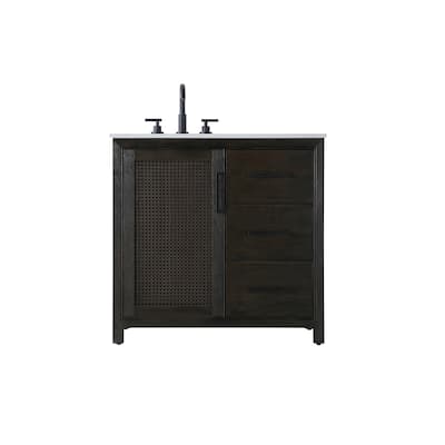 Elegant Lighting VF29536 Alina 36" Free Standing Single Basin Vanity
